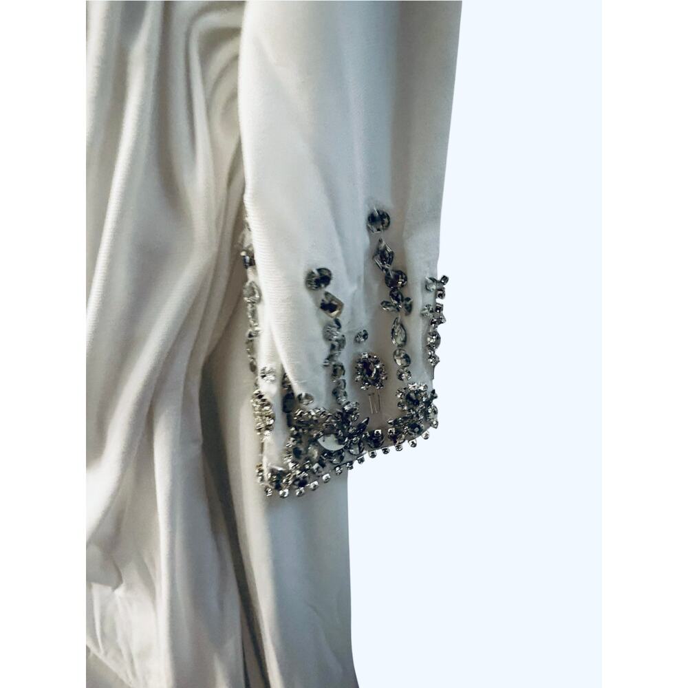 Elegant Mac Duggal Jeweled Cuff Asymmetrical Evening Gown - Picture 8 of 16